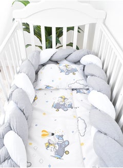 اشتري 7-Piece Baby Cot Bedspread With Snail Partitions في السعودية