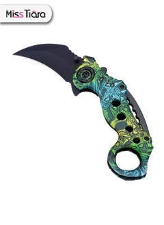 اشتري Outdoor Counter Strike Tactical Camping Game Folding Claw Knife في الامارات