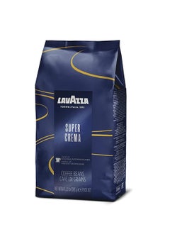 اشتري Lavazza super crema whole bean coffee blend light medium espresso roast 2.2 pound pack of 1 premium quality aromatic mild and creamy في الامارات