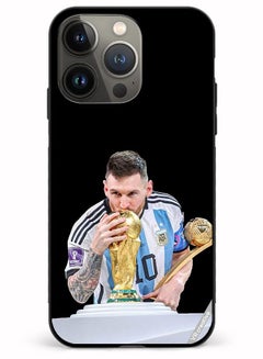 Buy Protective case cover for Apple iPhone 14 Pro Max Messi Design Multicolor in UAE