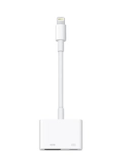 اشتري Lightning To HDMI Digital Av Adapter White في السعودية