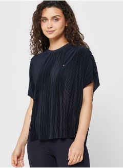 Buy Ribbed Round Neck T-Shirt in UAE