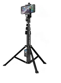 Buy Tripod Stand With Selfie Stick Black in UAE