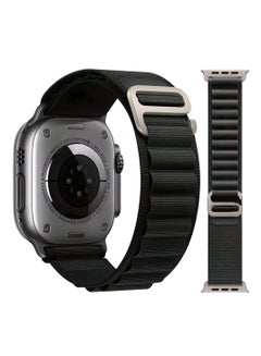 اشتري حزام ساعة Apple Watch Ultra Alpine Loop متوافق مع 49 مللي متر  45 مللي متر  44 مللي متر  42 مللي متر لجميع السلاسل  أسود في الامارات