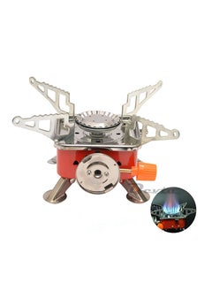 Buy New Portable Gas Stove and Picnic Butane Gas Burner for Outdoor Camping, Hiking, Traveling and Cooking Food | Stainless Steel Gas Cylinder, Folding Stove, Camping Gear, Gas Stove with Pouch in UAE