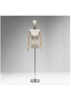 اشتري Female Mannequin Body, Sewing Mannequin Torso Dress Form, Adjustable Mannequin with Stand for Sewing Dressmaker Jewelry Display في الامارات