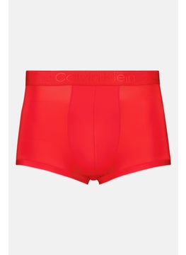 اشتري Men Brand Logo Low Rise Trunks, Red في السعودية