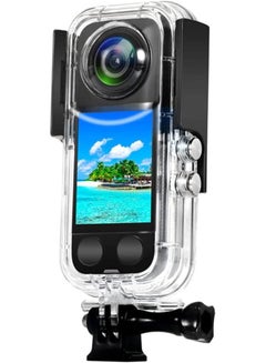 Buy Waterproof Case for Insta 360 one X3 Action Camera, Underwater Diving Protective Housing 40M with Bracket Accessories in UAE