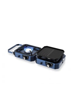 Buy 2 IN 1 Portable Camping Stove - Blue in UAE