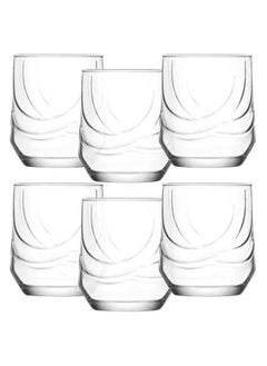 Buy 6 Piece Glasses Set 320 Ml-Clear in Egypt