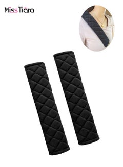 Buy 2 Piece Universal Car Seat Belt Pads Cover Set Soft Comfort Helps Protect You Neck and Shoulder From The Seat Belt Rubbing in UAE
