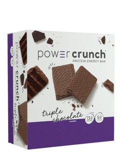 اشتري بار الطاقة بالبروتين BNRG Power Crunch (شوكولاتة ثلاثية، 12 قطعة، 1.4 أونصة / 40 جرام لكل قطعة) في السعودية