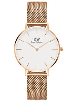 Buy Daniel Wellington Petite Melrose 32mm Watches for Women with Rose Gold Stainless Steel Strap in Saudi Arabia