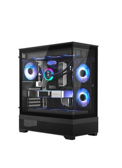 اشتري Gaming PC Intel Core i5-10400F/ H510 / RX580S/ 8GB RAM / 256GB SSD +1TB HDD/ TrueNort TN-19 270° Glass RGB Black Case/ Windows  11 Pro في الامارات