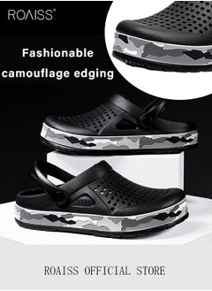 Buy Men Breathable Sandals Anti-Slip Water Shoes Outdoor Beach Shower Slippers Summer Sandals Men's Outdoor Clogged Shoes in UAE