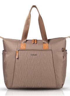 اشتري Little Story Zurich Pack and Go Baby Travel Diaper Bag - Beige في الامارات