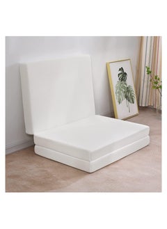 Buy COMFY FOLDING SEMI MEDICATED PORTABLE MATTRESS WHITE SINGLE 40 in UAE