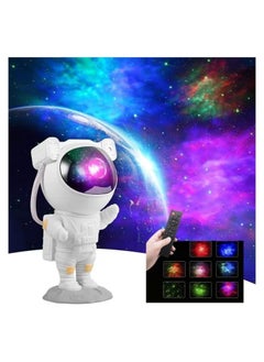 اشتري Star Projector Galaxy Night Light - Astronaut Starry Nebula Ceiling LED Projection Lamp with Timer, Remote Control, Adjustable Head Angle في الامارات