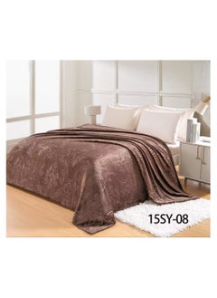 اشتري Soft touch summer bed blanket, 1.5 kg, king size, 240x220 cm في السعودية