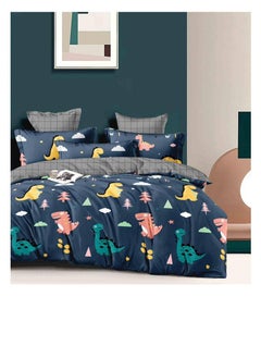 Buy 4Pcs Cartoon Comforter Kids Quilt-Single Size,1x Duvet (With filling)
1x Fitted bedsheet
2x Pillowcase Cover in UAE