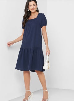 Buy Puff Sleeve Tiered Dress in UAE