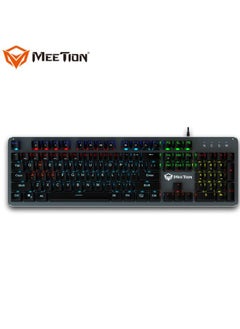 Buy Basic Mechanical Gaming Keyboard Full keys Anti-ghosting Mk007, Black in UAE