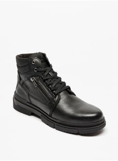 Buy Men's High Top Boots With Zip Closure in UAE