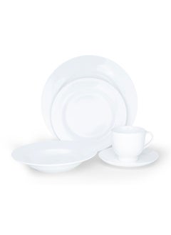 اشتري 20-Piece New Born China Dinner Set - Porcelain Dinnerware Set في الامارات