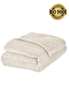 Buy Lightweight Velvet Blanket, Mora Series, 350GSM, Double Size 260 x 240 cm, Extra Soft All Season Fleece Blanket, Bed And Sofa Blanket in Saudi Arabia