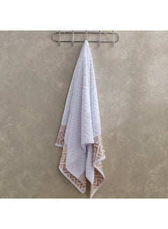 Buy Meknes Lurex Patterned Cotton Bath Towel 140 x 70 cm in Saudi Arabia