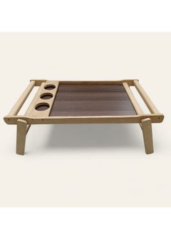 Buy Beech wood dinner table with cup holders in Egypt