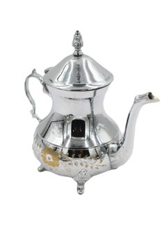 Buy Moroccan Arabic Traditional Silver Plated Tea Pot 6 cc 18 cm in UAE