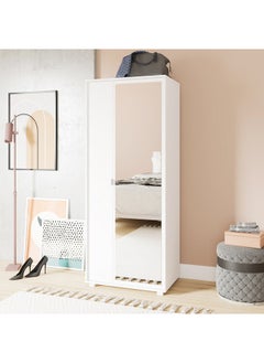 Buy Shoe Cabinet - Mdp 15Mm Color White 44.5 x 67.5 x 166.5 cm in Saudi Arabia