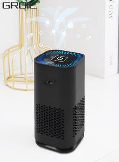 Buy Car Air Purifier with HEPA Filters，Air Sterilizer with 7 Colors LED Lights,Mini Air Purifier for Car,Air Cleaner with Quiet Auto Mode,Negative Ion Air Purifier in UAE
