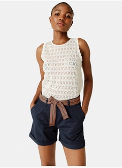 Buy Belted pleated shorts in Egypt