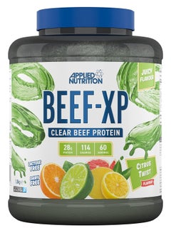 اشتري Applied Nutrition Beef XP - Clear Hydrolysed Beef Protein Isolate, Fruit Juice Style, Dairy Free Beef Protein Powder, Lactose Free, Zero Sugar, Low Fat, 1.8kg - 60 Servings (Citrus Twist) في السعودية