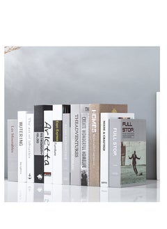 Buy Decorative Books Set 12 Pcs Fashion Fake Book Modern Hardcover Decoration for Home Office Bar Table Shelf in UAE