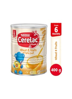 Buy Cerelac Infant Cereals With Iron + Wheat & Fruits From 6 Months 400g in UAE