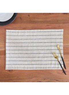 Buy Noir Stripe Table Placemat 33 x 48 cm in UAE