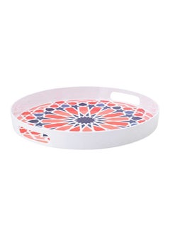 Buy Bright Designs Melamine Round Tray 
Set of 1 (D 38cm) Arabian Arts in Egypt