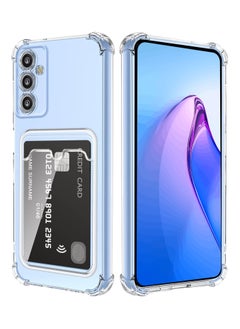 Buy Transparent Silicone Case for Samsung Galaxy A14 4g/5G with Card Holder Four Corners Anti Drop Tpu Wallet for Card Holders Airbag, Anti Scratch Case in Egypt