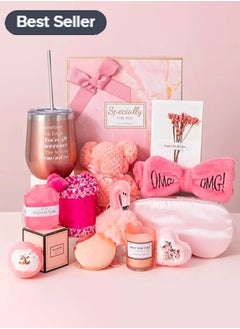 Buy Gifts Basket for Women - Birthday Gift Box, Spa Care Package for Women, Get Well Soon Gifts Set Contains 13 Items Inspirational Gift, Friend Gifts for Women in Saudi Arabia