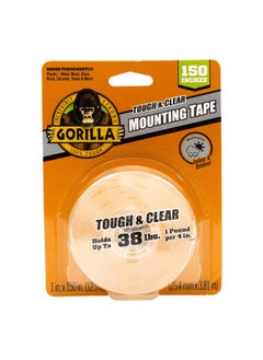 اشتري Tough And Clear Double Sided Adhesive Mounting Tape Extra Large 1 X 150 Clear في الامارات