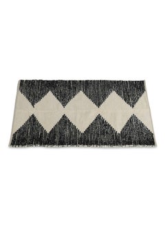 Buy Cozy Intricate Handwoven Rug, Beige & Black - 120X180 Cm in UAE