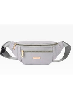 Buy Light-weight Waist Pack Travel walking Hiking Crossbody Waist Bag for Women Pack Belt Bag Wallet Easy Carry Grey in UAE