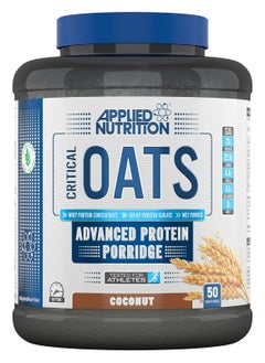 اشتري Applied Nutrition Critical Oats - Protein Oats, Porridge With ISO-XP Whey Protein Isolate, Healthy Breakfast and High Protein Snack (3kg - 50 Servings) (Coconut) في السعودية