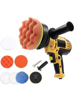 Buy Wemart Polishing Machine Kit, 700W Buffer Polisher with Detachable Polishing Pad, Home DIY Waxing Polishing Sponge Pads Kit for Car Sanding Polishing Waxing Sealing Glaze in Saudi Arabia