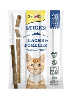 Buy Sticks Salmon & Trout Cat Treats 20g in UAE