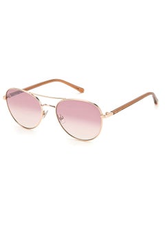 Buy Women's UV Protection Aviator Sunglasses - Fos 3123/G/S Red Gold 55 - Lens Size 55 Mm in Saudi Arabia