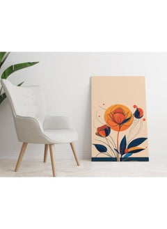 Buy Orange roses like the sun Printed canvas wall art 90x60 cm in Egypt